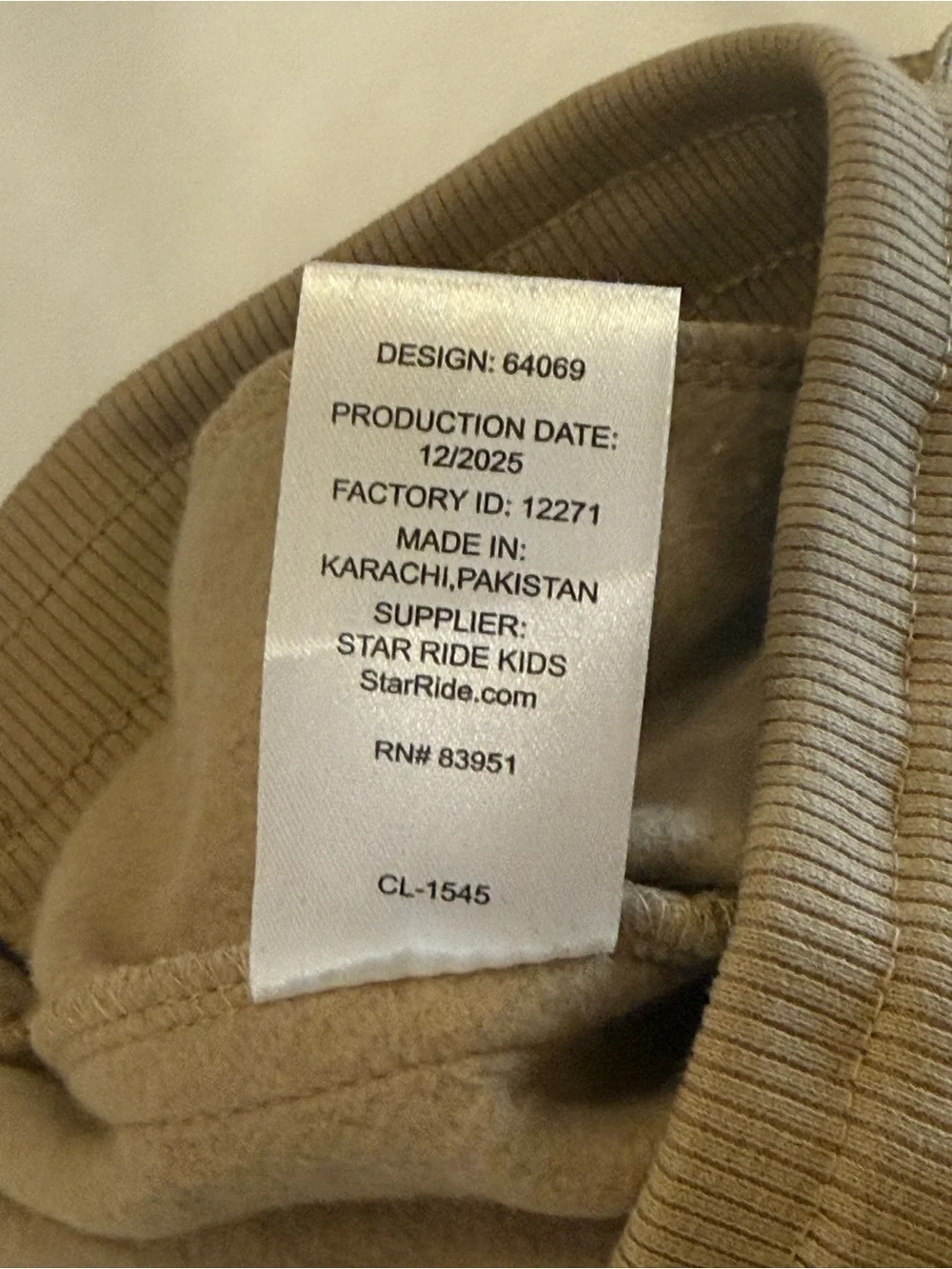 True Religion Boys Old English Logo Fleece Shorts Khaki Tan NWT Size 4 Small